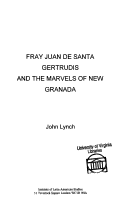 Book cover for Fray Juan De Santa Gertrudis and the Marvels of New Granada