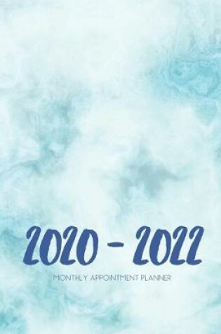 Cover of 2020-2022 Three 3 Year Planner Blue Marble Monthly Calendar Gratitude Agenda Schedule Organizer