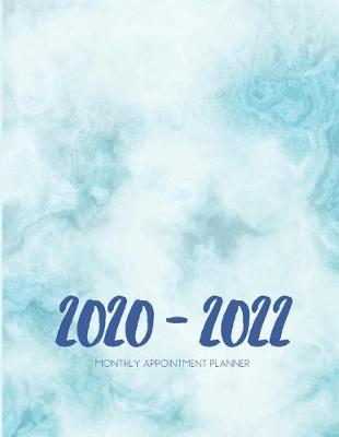 Book cover for 2020-2022 Three 3 Year Planner Blue Marble Monthly Calendar Gratitude Agenda Schedule Organizer