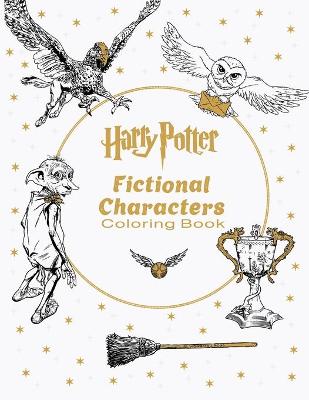 Book cover for Harry Potter Fictional characters Coloring Book