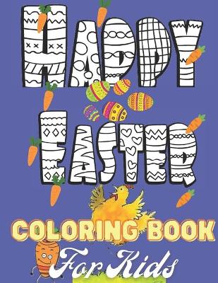 Book cover for Happy Easter Coloring book for kids