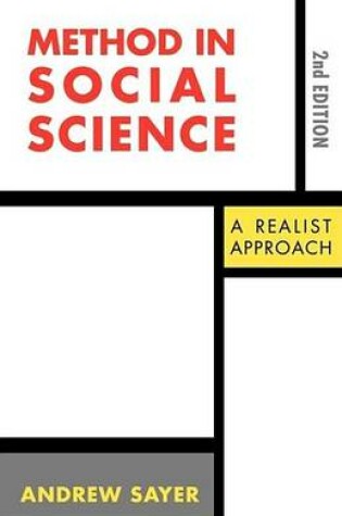 Cover of Method in Social Science