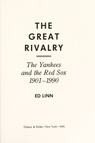 Cover of The Great Rivalry