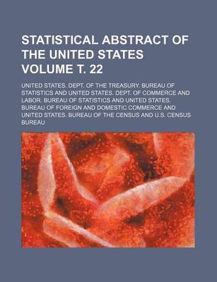 Book cover for Statistical Abstract of the United States Volume . 22