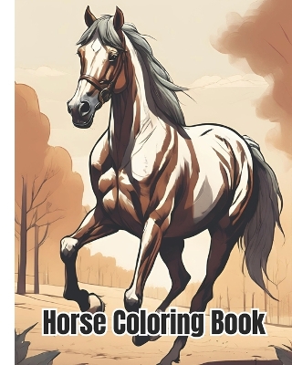 Book cover for Horse Coloring Book