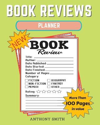 Book cover for New !! Book Reviews Planner