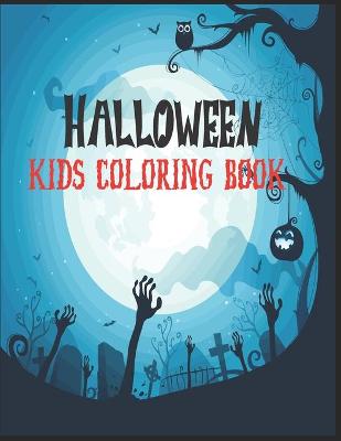 Book cover for Halloween Kids Coloring Book