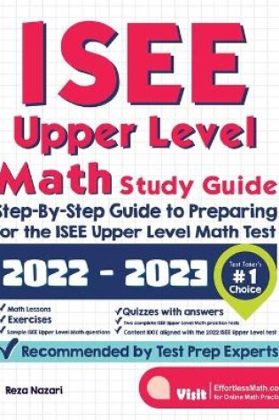 Cover of ISEE Upper Level Math Study Guide