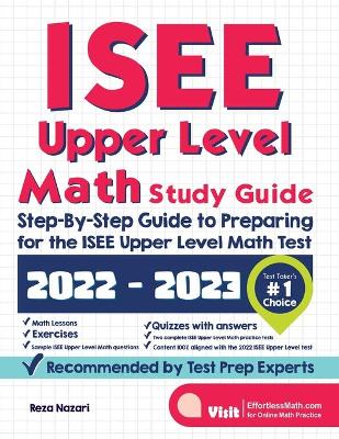 Book cover for ISEE Upper Level Math Study Guide