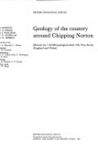 Cover of Geology of the Country Around Chipping Norton