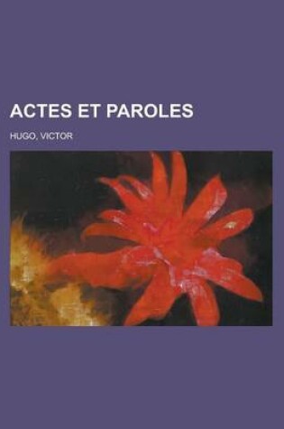 Cover of Actes Et Paroles (3)