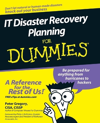 Book cover for IT Disaster Recovery Planning For Dummies