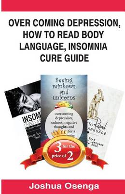 Book cover for Over Coming Depression, How to Read Body Language, Insomnia Cure Guide