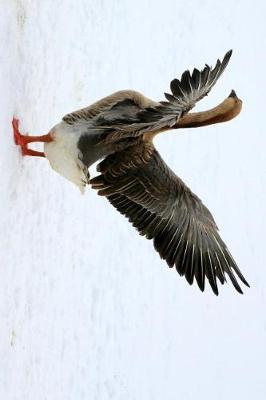 Book cover for Goose in the Snow with Outstretched Wings Journal