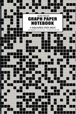 Cover of Quad Ruled Graph Paper Notebook Journal 4 Squares Per Inch