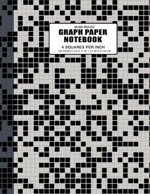 Book cover for Quad Ruled Graph Paper Notebook Journal 4 Squares Per Inch