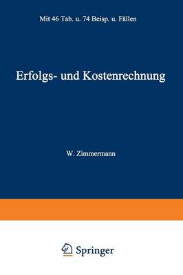 Cover of Erfolgs- und Kostenrechnung