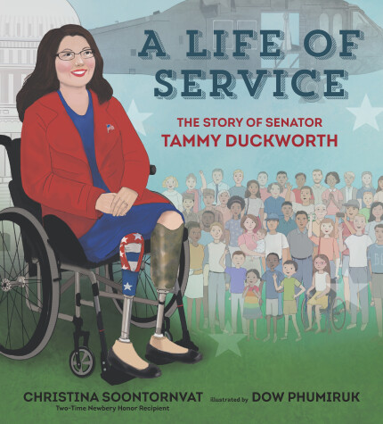 Book cover for A Life of Service: The Story of Senator Tammy Duckworth