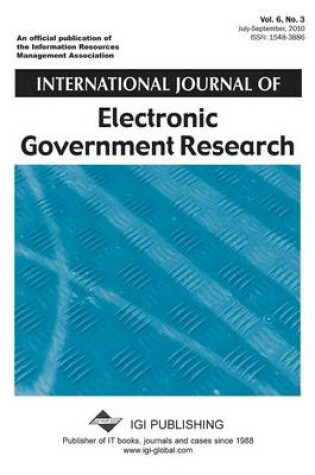 Cover of International Journal of Electronic Government Research