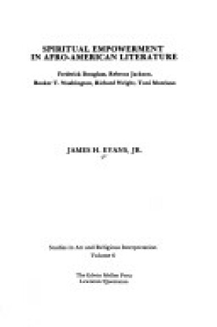 Cover of Spiritual Empowerment in Afro-American Literature