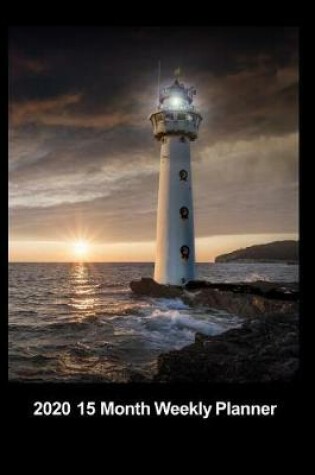 Cover of Plan On It 2020 Weekly Calendar Planner - Lighthouse To The World Beyond