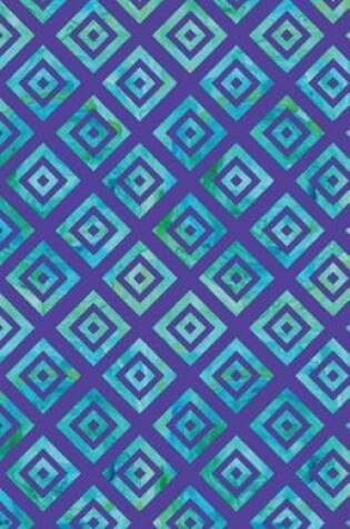 Cover of Journal Notebook Geometric Squares - Purple
