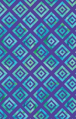 Cover of Journal Notebook Geometric Squares - Purple