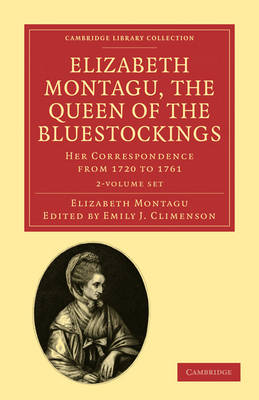 Book cover for Elizabeth Montagu, the Queen of the Bluestockings 2 Volume Set