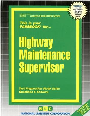 Book cover for Highway Maintenance Supervisor