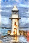 Book cover for Journaling Notebook (Lighthouse Version 1, 8.5 x 11 Edition)