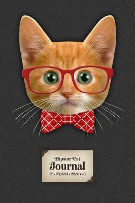 Book cover for Hipster Cat Journal 6 X 9(15.24 X 22.86 CM)