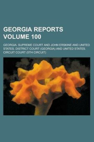 Cover of Georgia Reports Volume 100