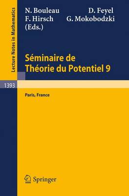 Cover of Seminaire de Theorie du Potentiel Paris