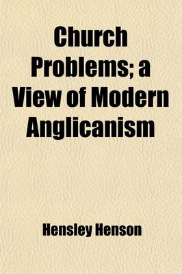 Book cover for Church Problems; A View of Modern Anglicanism