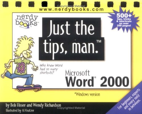 Book cover for Just the Tips, Man for Microsoft Word 2000