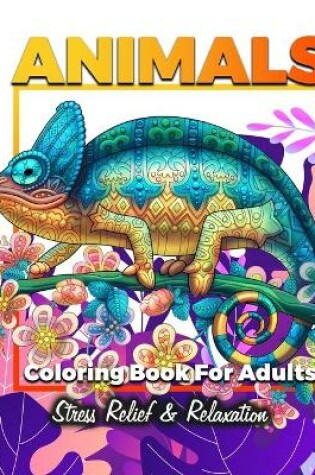 Cover of Animals Adult Coloring Book