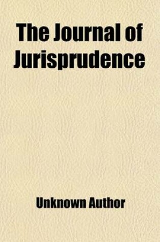 Cover of The Journal of Jurisprudence (Volume 18)