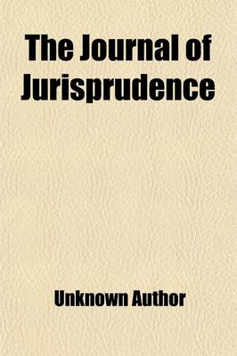 Book cover for The Journal of Jurisprudence (Volume 18)