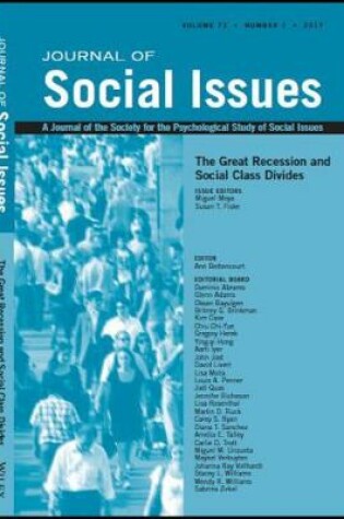 Cover of The Great Recession and Social Class Divides