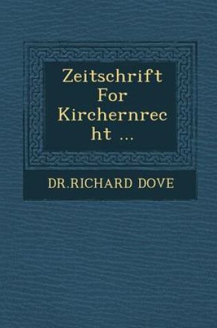 Cover of Zeitschrift for Kirchernrecht ...