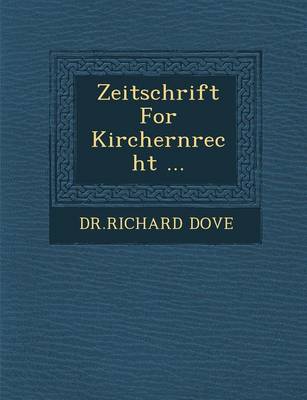 Book cover for Zeitschrift for Kirchernrecht ...