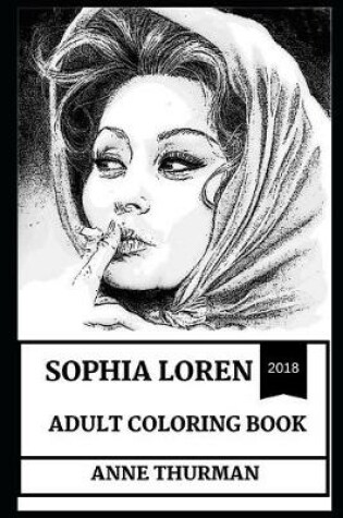 Cover of Sophia Loren Adult Coloring Book