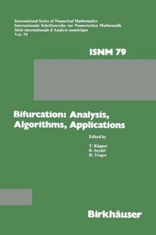 Cover of Bifurcation: Analysis, Algorithms, Applications