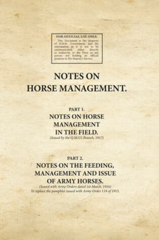 Cover of Notes on Horse Management