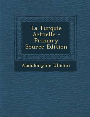 Book cover for La Turquie Actuelle