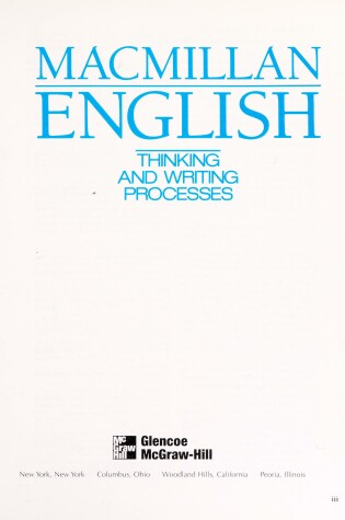 Cover of Student Edition: SE Mcm English G9