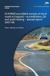 Book cover for SCANNER Acredited surveys on local roads in England - Accreditation, QA an audit testing