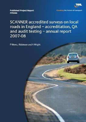 Book cover for SCANNER Acredited surveys on local roads in England - Accreditation, QA an audit testing
