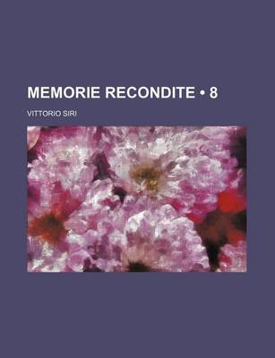 Book cover for Memorie Recondite (8)