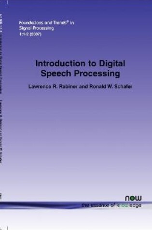 Cover of An Introduction to Digital Speech Processing